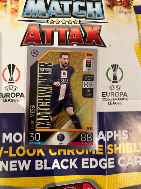 MATCH ATTAX CL 2022 23 Matchwinner Card Lionel Messi Of Paris Saint