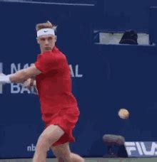 Shapovalov Jumping GIF - Shapovalov Jumping Backhand - Discover & Share GIFs