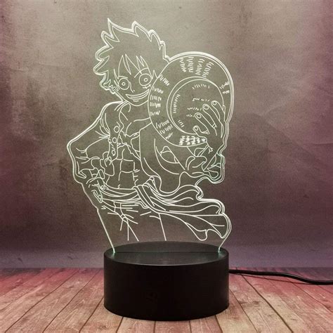 Buy Monkey D Luffy Creative Xmas Gift Night Light 3D Optical LED Table