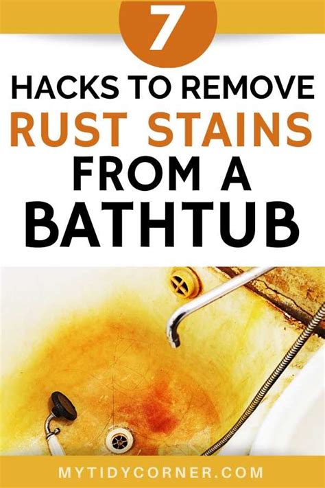 How To Remove Rust Stains From A Bathtub 7 Cleaning Hacks