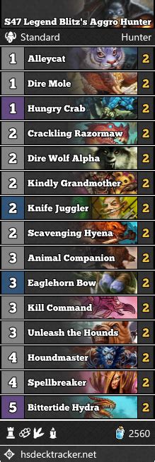 S Legend Blitz S Aggro Hunter Beerbrick Hearthstone