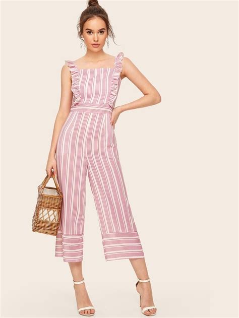 Vertical Striped Wide Leg Jumpsuit Artofit