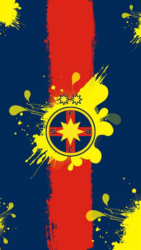 Fcsb Blue Fotbal Logo Red Romania Steaua Yellow Hd Phone