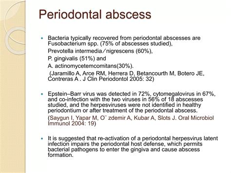 ROLE OF VIRUSES IN PERIODONTAL DISEASES PPT