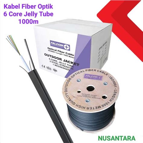 Jual Kabel Fiber Optik Falcom Flat Jelly Tube Core Seling M