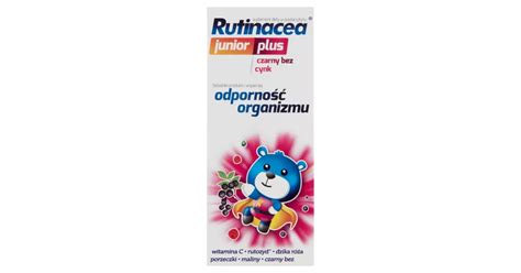 Rutinacea Junior Plus Syrop Ml Opinie Sk Ad I Cena Apteka