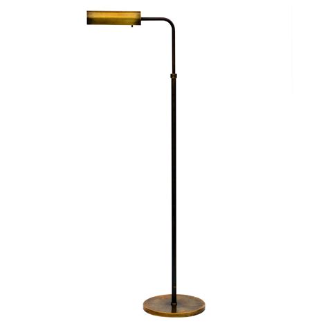 Chic Adjustable Brass Floor Reading Lamp At 1stDibs