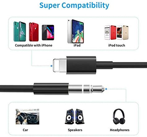 [apple Mfi Certified] Iphone Aux Cord For Car Stereo Lightning To 3 5 Mm Jack Audio Cord Car