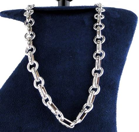 Handmade Sterling Silver Handmade Chain Heavy Links Sedona By Manzano