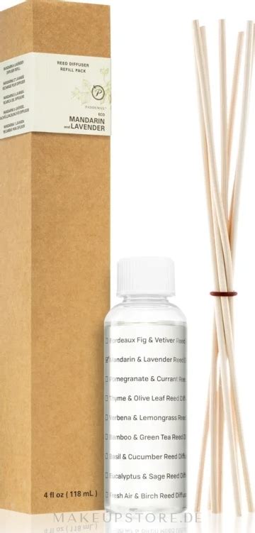 Paddywax Eco Green Diffuser Refill Reeds Mandarin Lavender