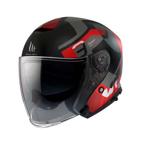 Casco Mt Thunder Sv Jet Silton B Rojo Perla Mate