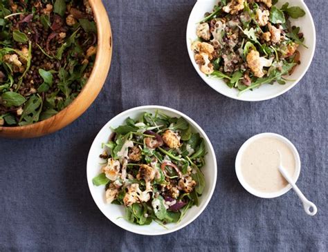 Zaatar Roasted Cauliflower Salad With Harissa Tahini Dressing Rezept