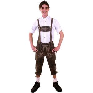 Boeren Tirol Oktoberfest Kostuum Lederhose Heinz Herfstbok Kort Man