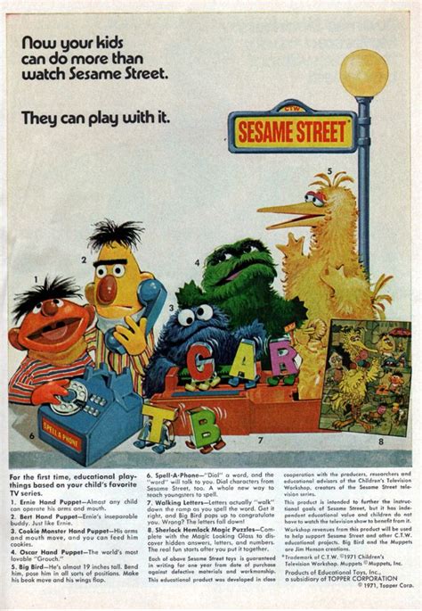 Sesame Street Toys 1971 Sesame Street Toys Sesame Street Vintage