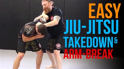 Easy Jiu Jitsu Takedown Or Arm Break Jujitsu Self Defense Techniques