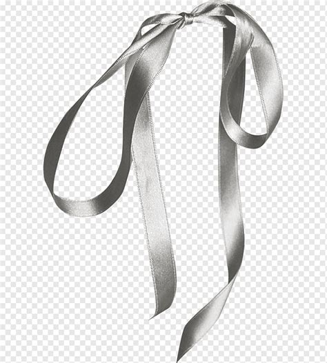 Shoelace Knot Grey Ribbon Butterfly Loop Grey Bow White Ribbon Bow