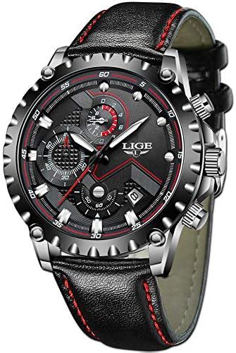 Lige Orologio Uomo Moda Sportivo Impermeabile Quarzo Analogico Orologio