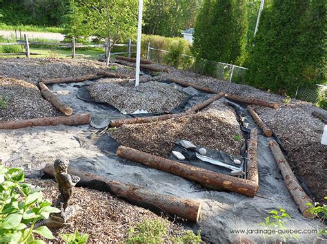 Logs Garden Bed Edging - Garden Bed Borders Edging Ideas