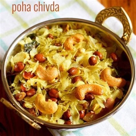 Chivda Recipe Maharashtrian Poha Chivda Namkeen Recipe 2 Ways