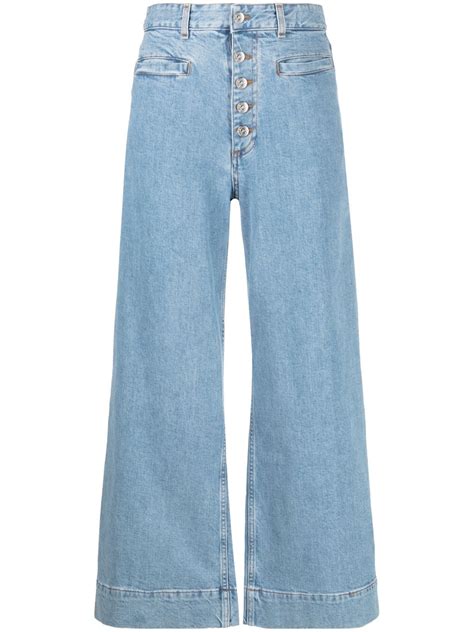 Etro Paisley Embroidery Wide Leg Jeans Editorialist