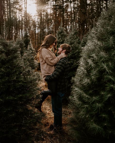 Christmas Tree Farm Couple Photos Christmas Tree Farm Photo Shoot Christmas Tree Farm Photos