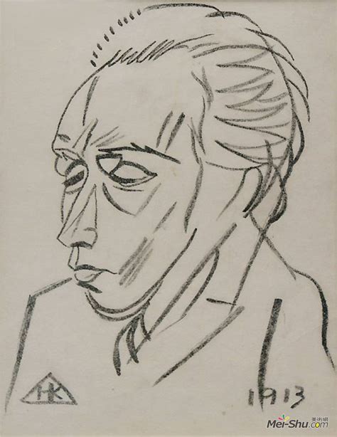 Nikolai Kulbin Portrait Of Velimir Khlebnikov