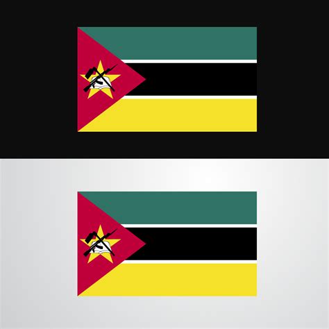 Mozambique Flag banner design 14209985 Vector Art at Vecteezy