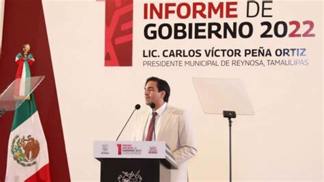 Carlos Peña Ortiz rindió su primer informe de gobierno en Reynosa