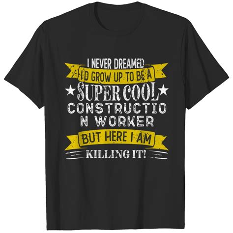 Funny Construction Worker Shirts Job Title Professions T-Shirts sold by ...