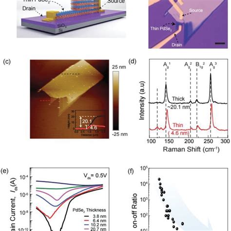 A Schematic Device Structure Of The Heterojunction Pdse2 Device B Om