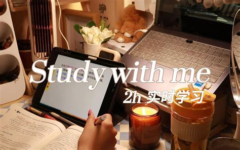 Study With Me 两小时实时学习 篝火白噪音氛围伴学 番茄学习255 暖光 4k 粉色薄荷冰 粉色薄荷冰 哔哩哔哩视频