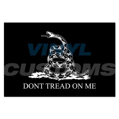 Dont Tread On Me Vinyl Decal Sticker Gadsden Flag