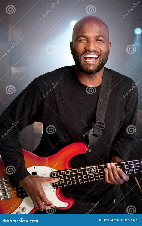 Bass Player Stock Photo Image Of Adult Musical African 15924726