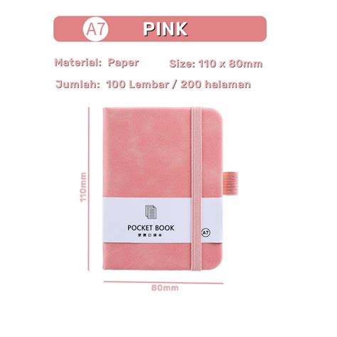 Jual Notebook Mini Pocket A7 A6 Buku Catatan Kecil Book Aesthetic