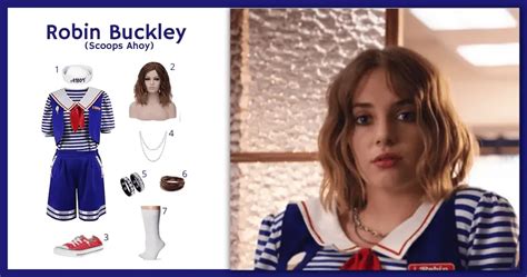 Robin Buckley (Scoops Ahoy) Costume For Cosplay & Halloween 2024