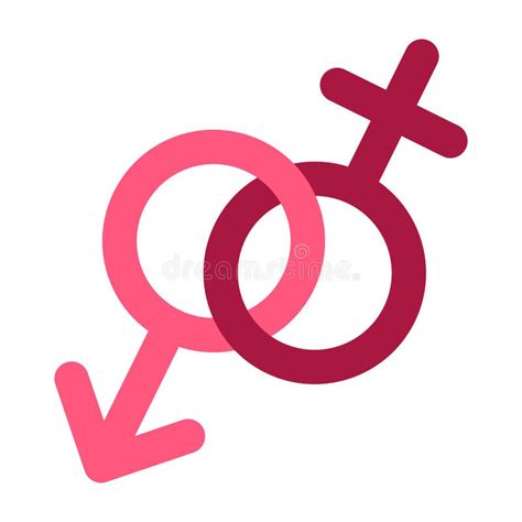 Male And Female Sex Gender Symbol Icon Vector Stock Vector Illustration Of Male February