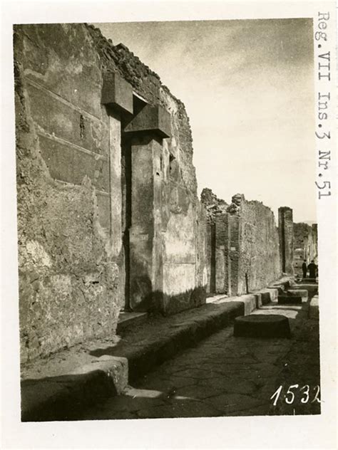 Via Degli Augustali North Side Pompeii Pre 1937 39 Looking East