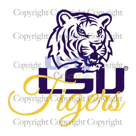 Lsu Tiger Head Svg