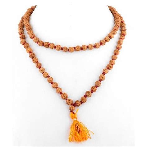 Brown Mukhi Rudraksha Mala Size Mm Bead Size Shape Round At Rs