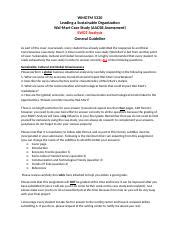 MGMT 5320 SWOT Analysis Guideline Doc WMGTM 5320 Leading A