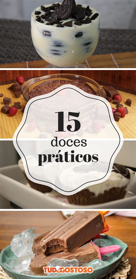 Doces práticos poucos ingredientes Doces e sobremesas Doce