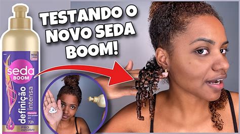 NOVO SEDA BOOM DEFINIÇÃO INTENSA RESENHA NO CABELO CRESPO YouTube