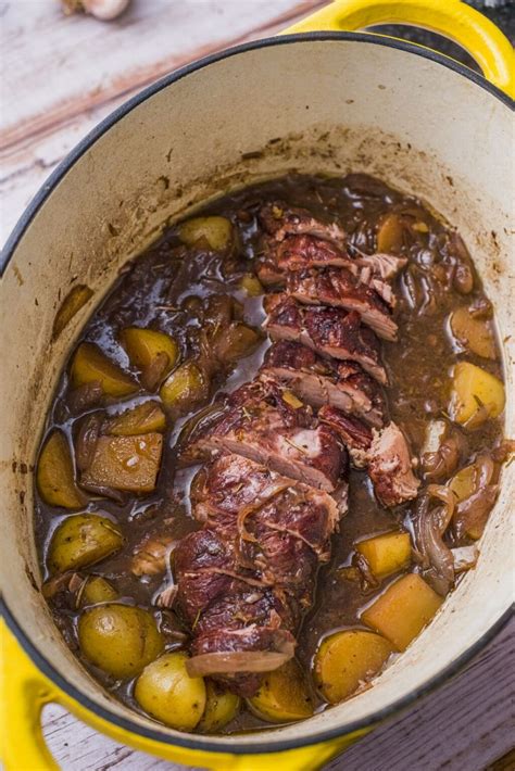 Dutch Oven Pork Tenderloin and Potatoes