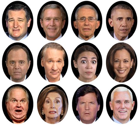 Political Costume Masks | daysoffdesigns.com