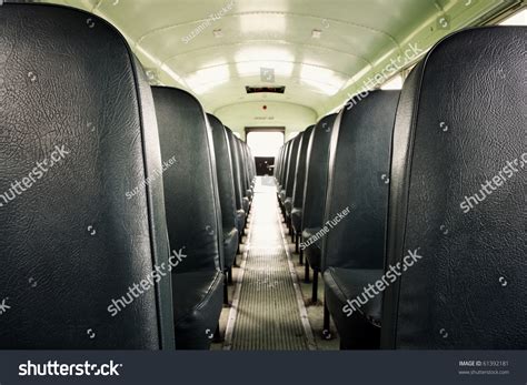 Interior Old School Bus Shallow Depth Stock Photo 61392181 | Shutterstock