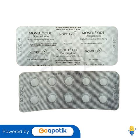 MONELL 10 MG BLISTER 10 TABLET Kegunaan Efek Samping Dosis Dan