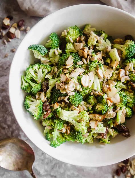 Lightened Up Broccoli Salad Dairy Free Paleo Perchance To Cook