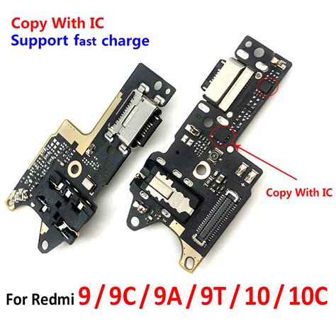 New Usb Charging Port Board Flex Cable Connector Parts For Xiaomi Redmi 9 9c 9a 9t 10c 10 Prime