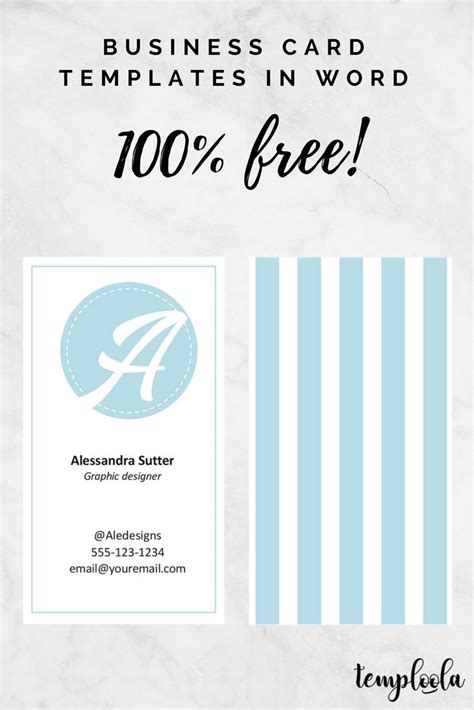 ‘Alessandra Sutter’ business card template | Business card template ...