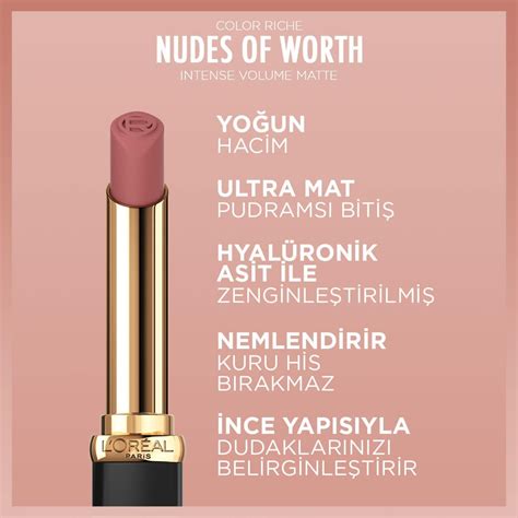 L Oréal Paris Color Riche Intense Volume Matte Ruj 550 Nude